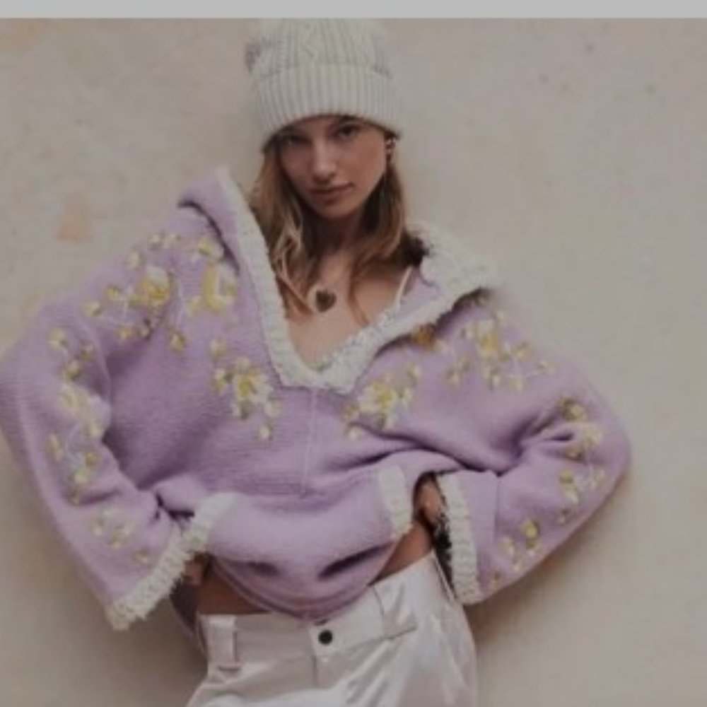 Free People Buttercup Pullover Sweater